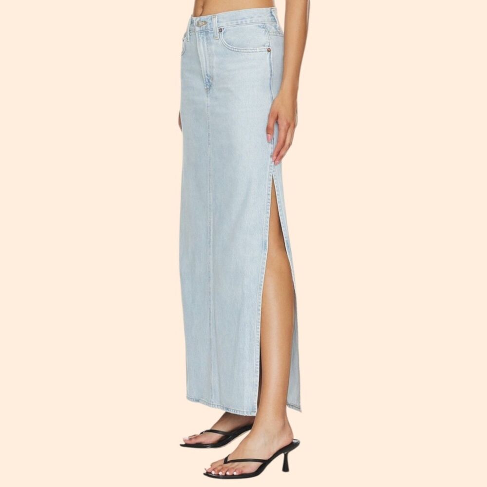 Agolde Astrid Slice Maxi Skirt